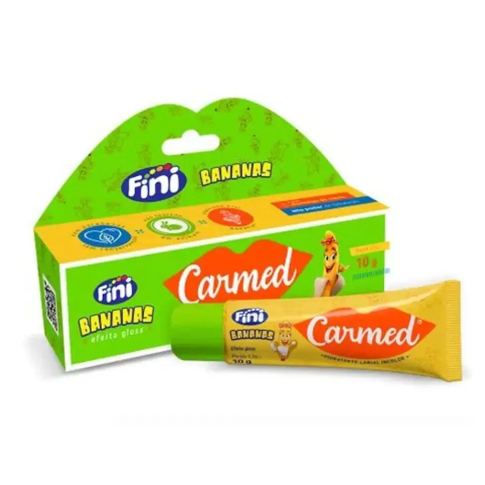 Thumbnail: Hidratante Labial Carmed Fini Banana Incolor Efeito Gloss 10g