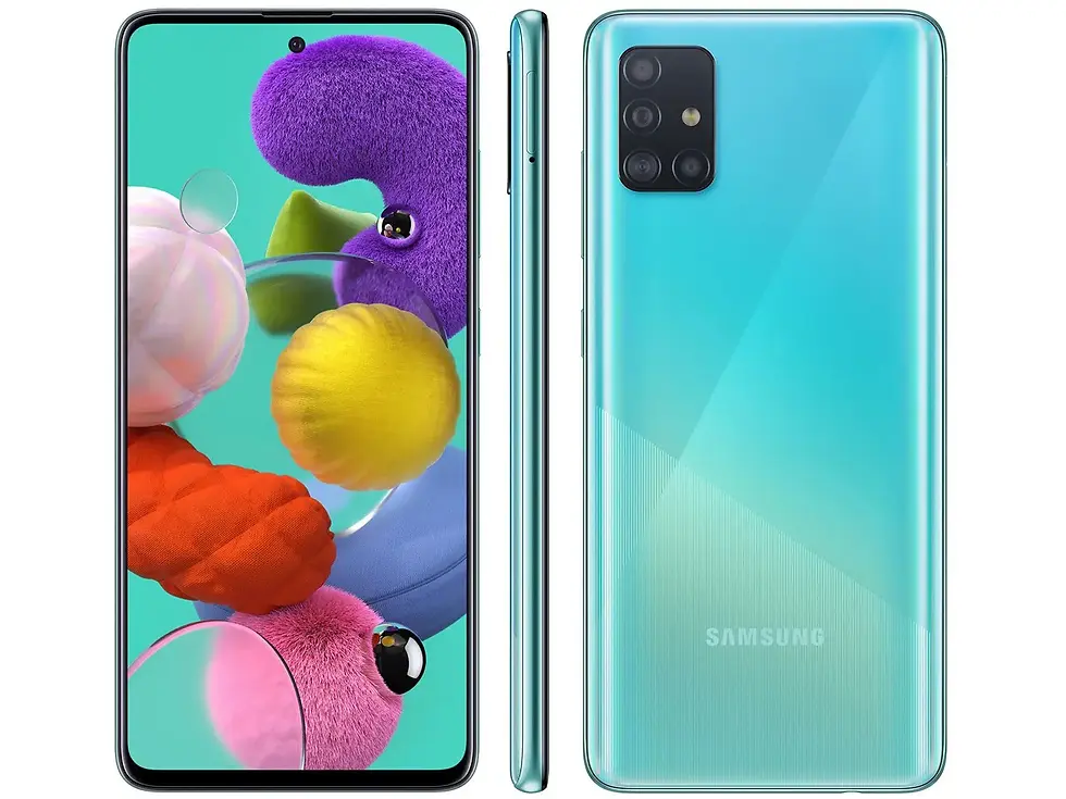 Miniatura: Smartphone Samsung Galaxy A51 Branco 128GB, Tela Infinita de 6.5"