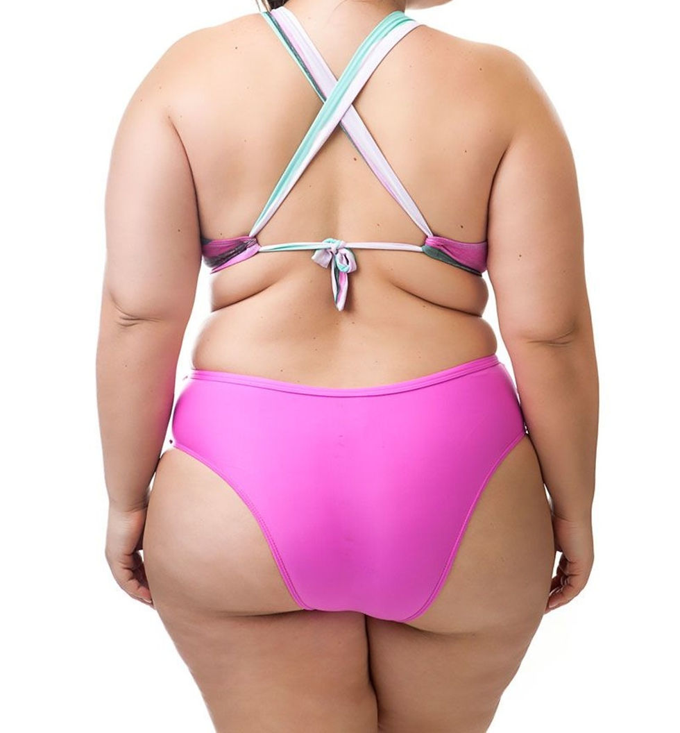 Miniatura: Biquíni Tankini Plus Size Acqua Rosa