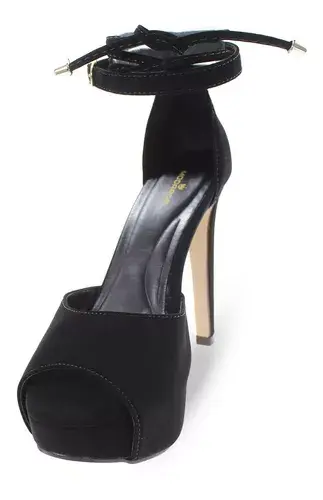 Miniatura: Sandália Feminina Meia Pata Salto Alto Fino M25