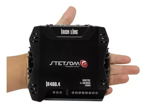 Miniatura: Modulo De Potencia Iron Line 400.4 Rms 2ohms 4 Canais Stetsom Cor Preto