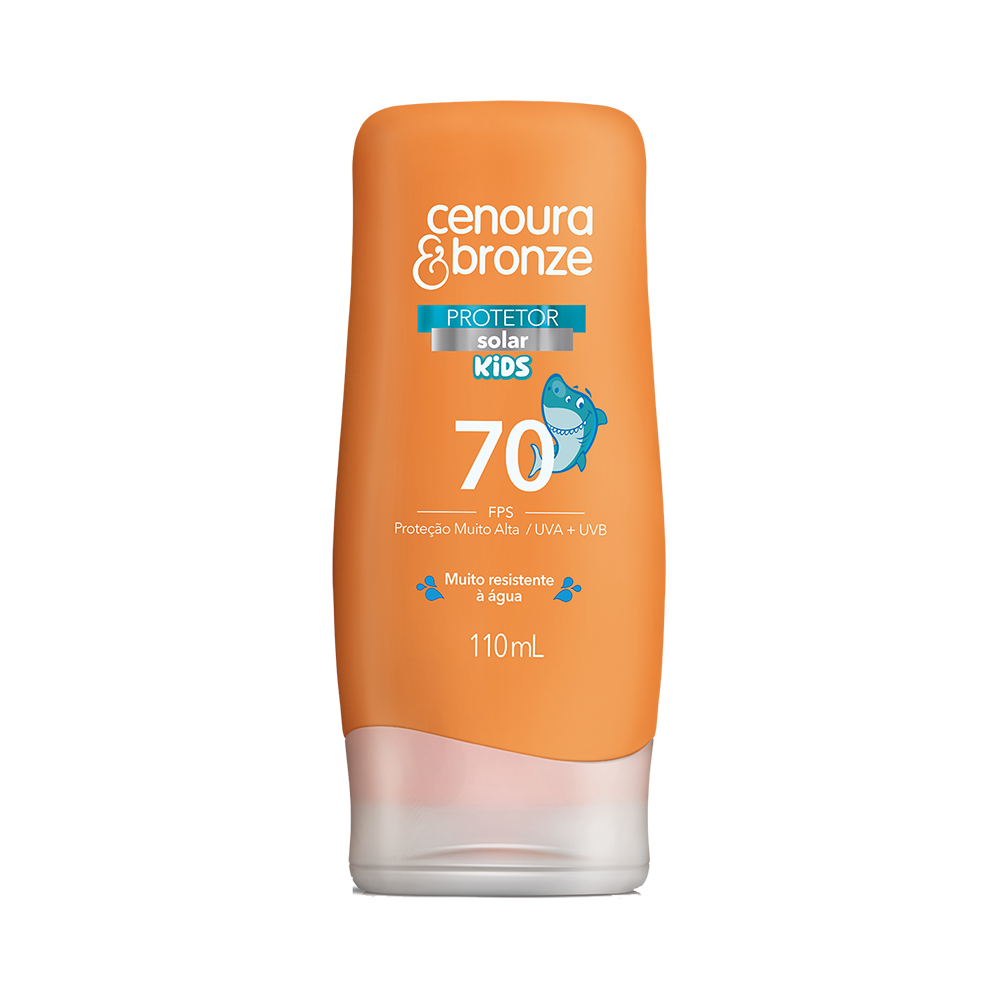 Protetor Solar Cenoura & Bronze 110ml FPS 70 Kids