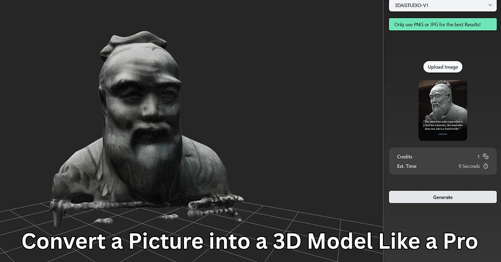 Step-by-Step Guide: Convert a Picture into a 3D Model Like a Pro