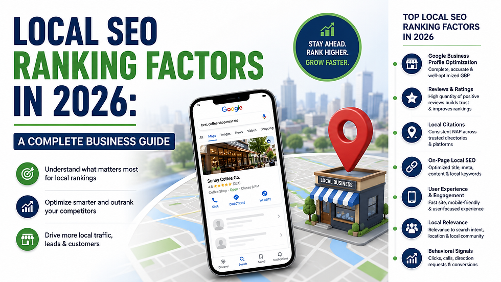 Local SEO Ranking Factors in 2026 A Complete Business Guide