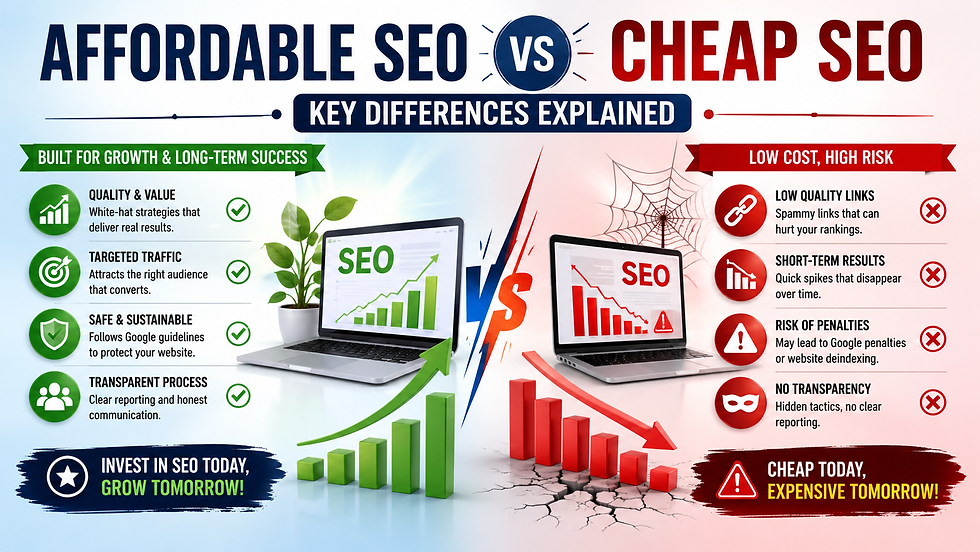 Affordable SEO vs Cheap SEO: Key Differences Explained