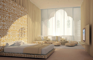 Liwa Hotel (Abu Dhabi) - top view of the adpatopn plans ny lechner lechner schallhammer architects