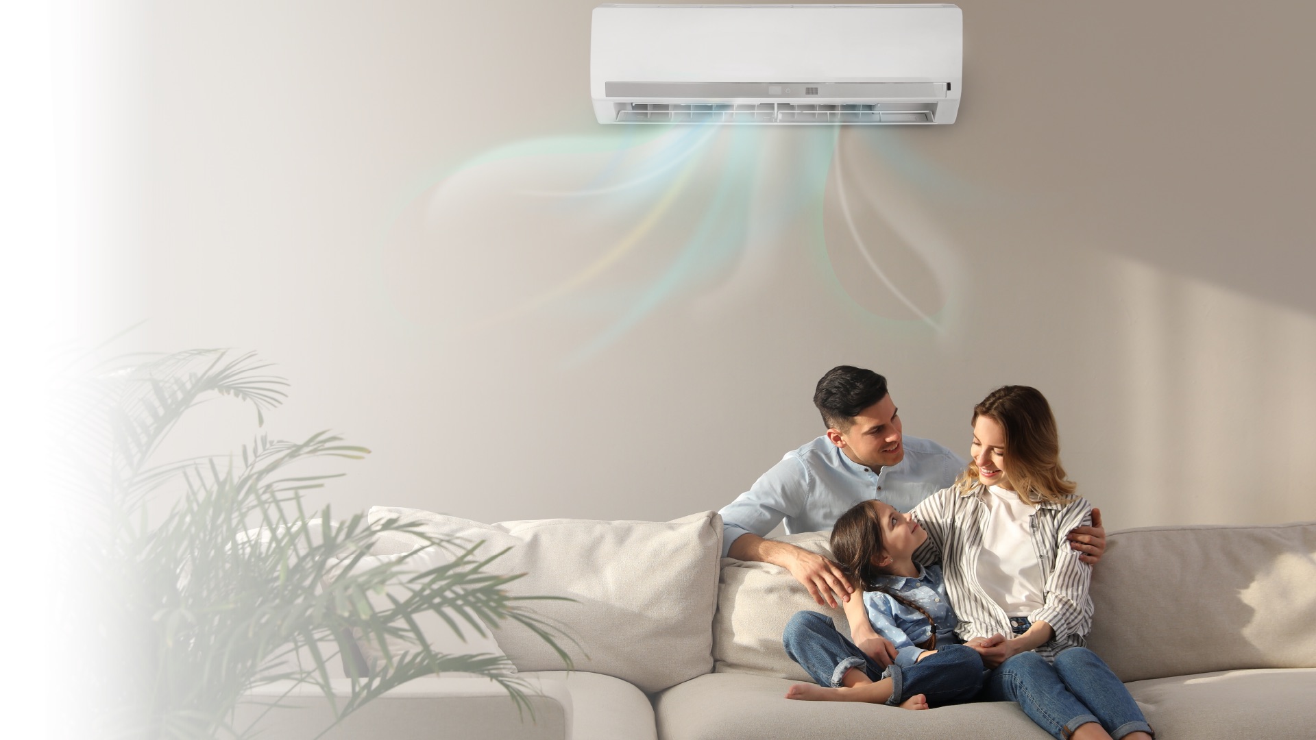 Familia puertorriqueña en Garden Hills feliz tras la Reparación de Aires