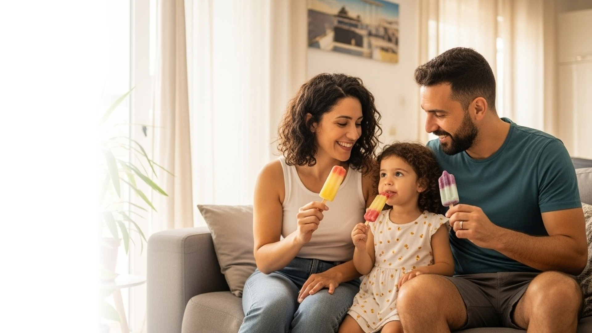 Familia puertorriqueña en Dorado Beach feliz tras la Reparación de Freezers