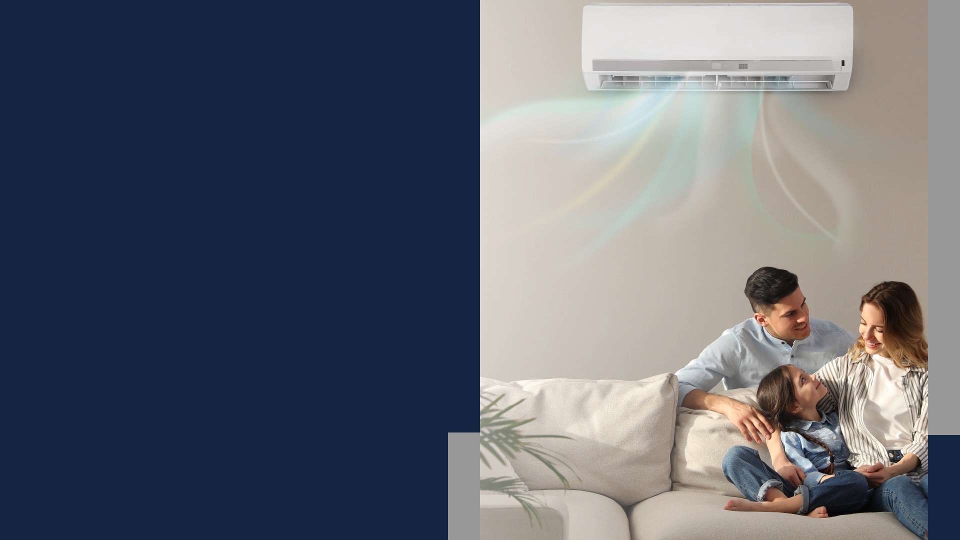 Familia puertorriqueña en Vega Baja feliz tras la Reparación de Aires