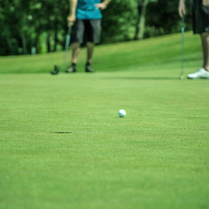 Golf etiquette involves avoiding the playing lines of other players