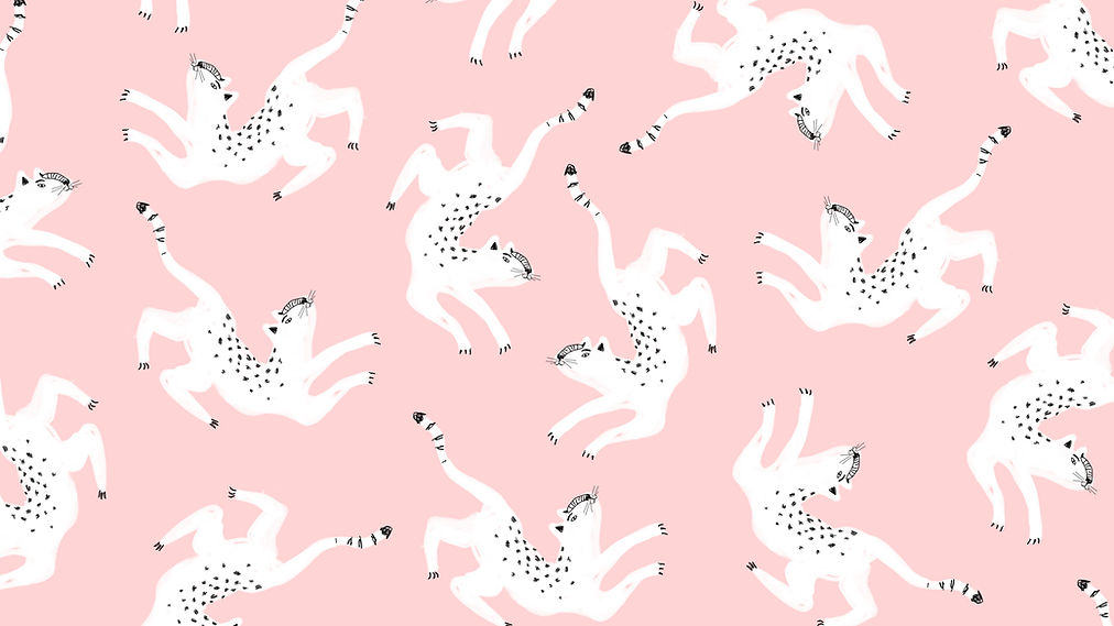 Illustrated White Cats