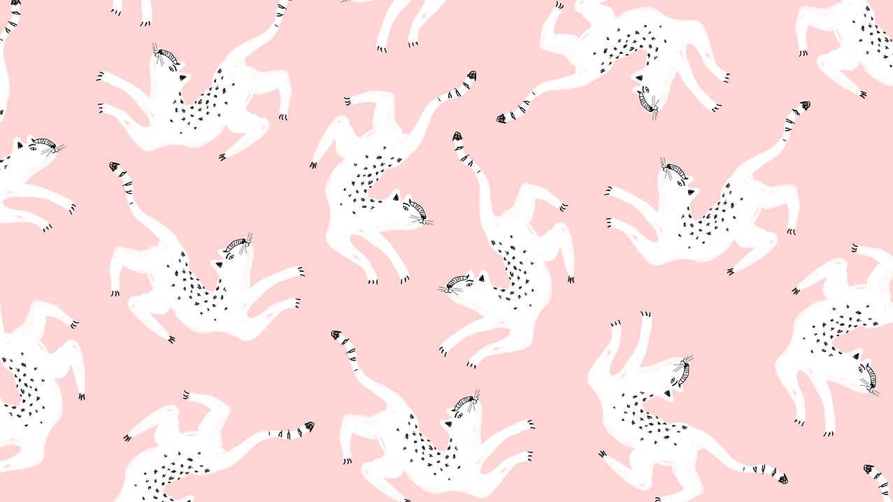 Illustrated White Cats