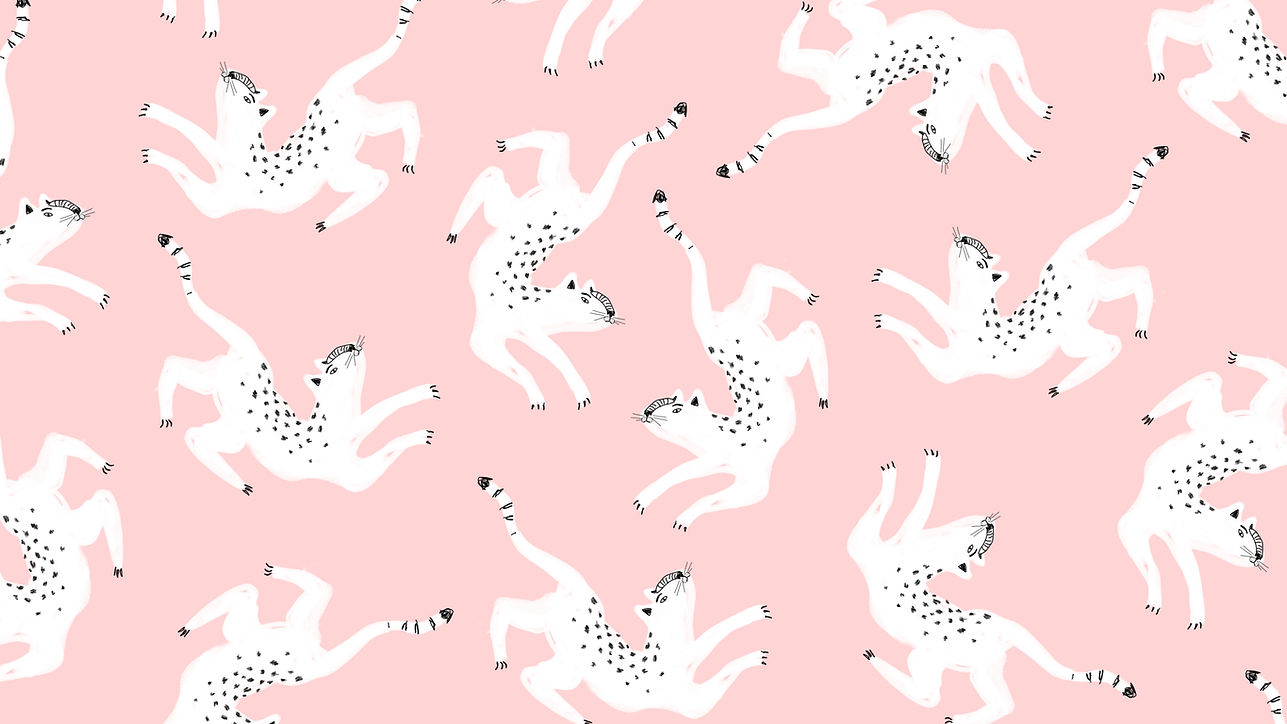 Illustrated White Cats