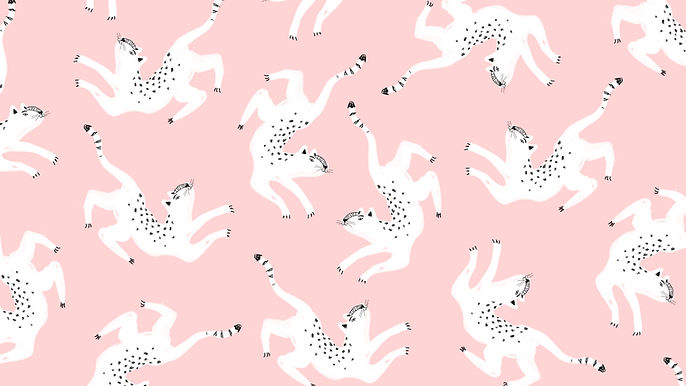 Illustrated White Cats