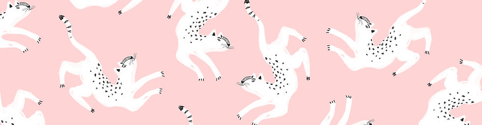 Illustrated White Cats