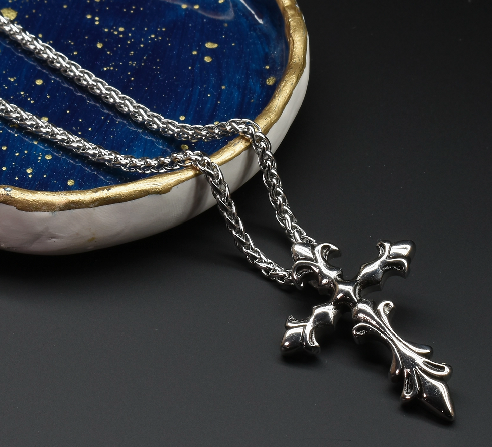 Men's Cross Pendant Necklace | Open Invitation Stationery | Canton, MS