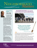 Newsletter for LISC Milwaukee. Writing, design, photography and layout by Lucia Lozano, Process2Creative.