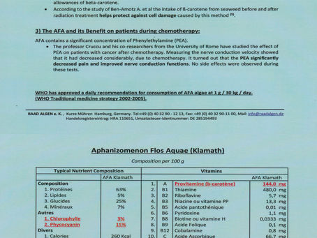 Effect of AFA on Cancer 
