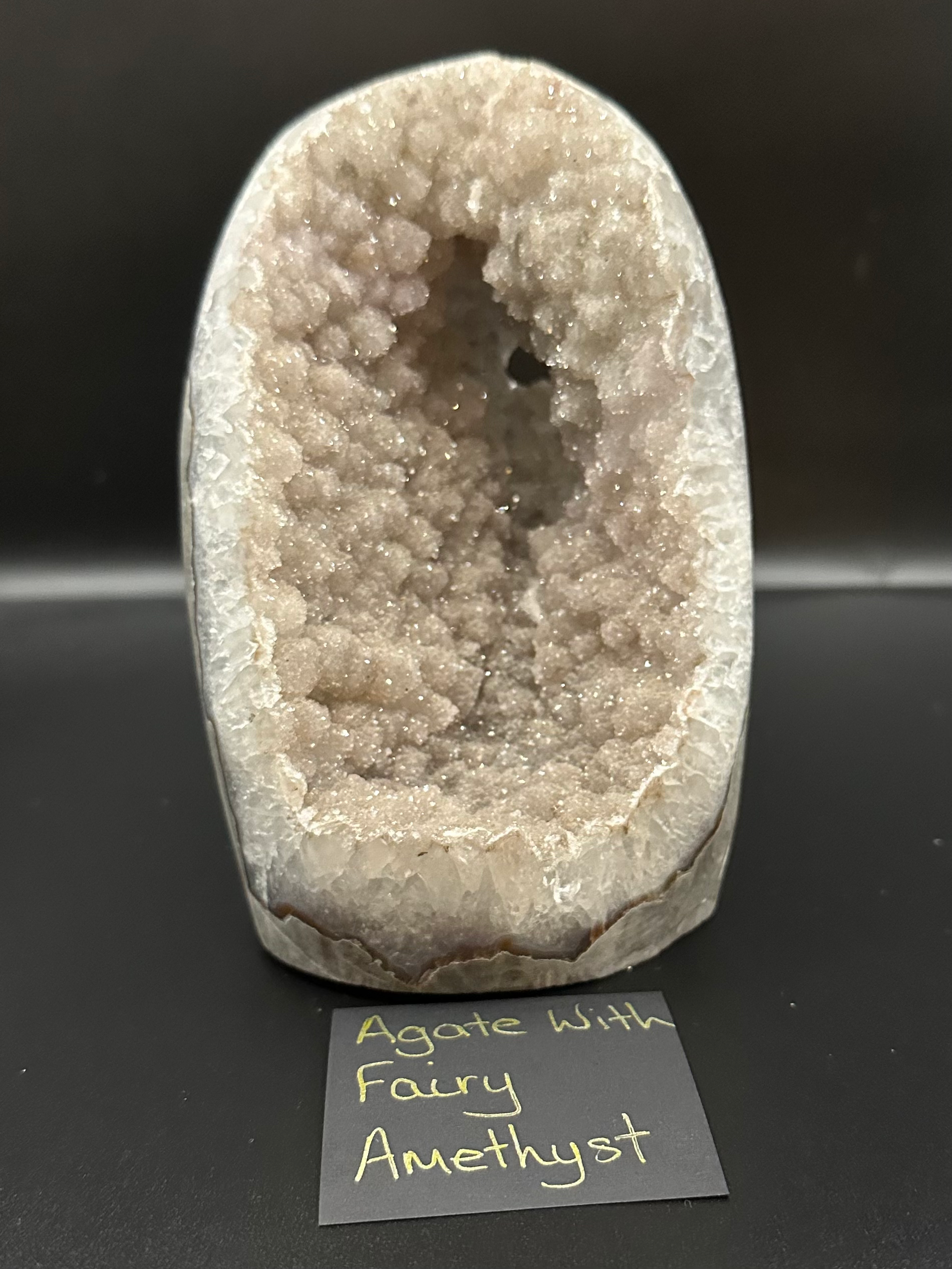 Agate with Fairy Amethyst