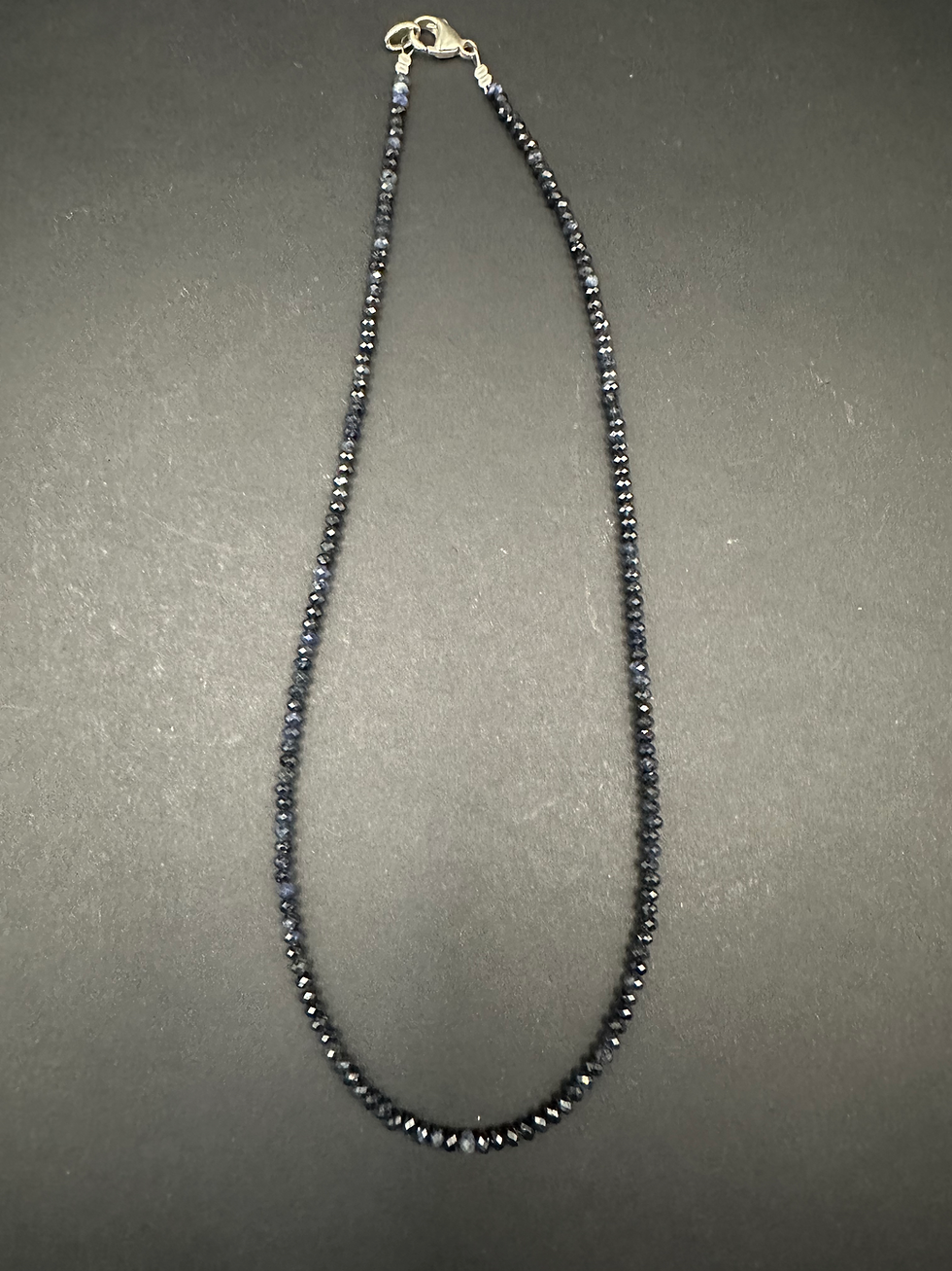 Thumbnail: Dark Blue Sapphire Necklace