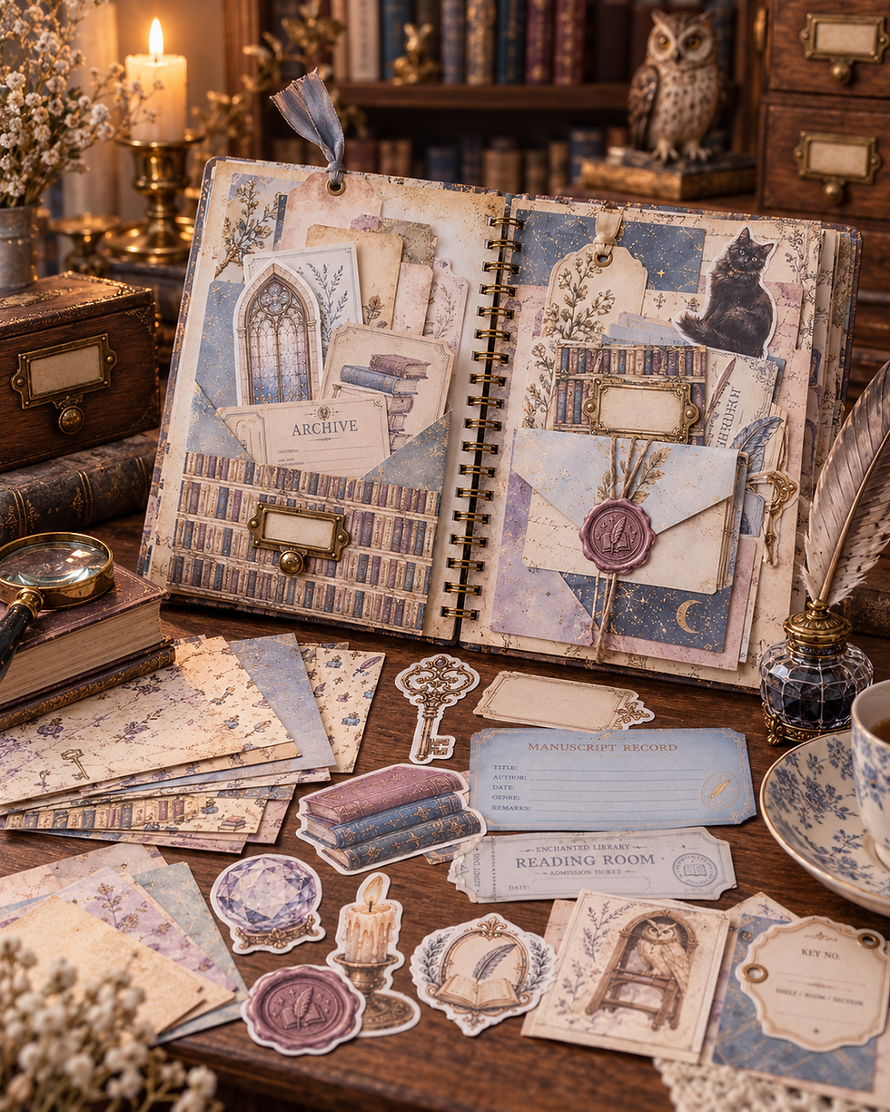 Enchanted Library Real Journal Mockup Desk Scene.png