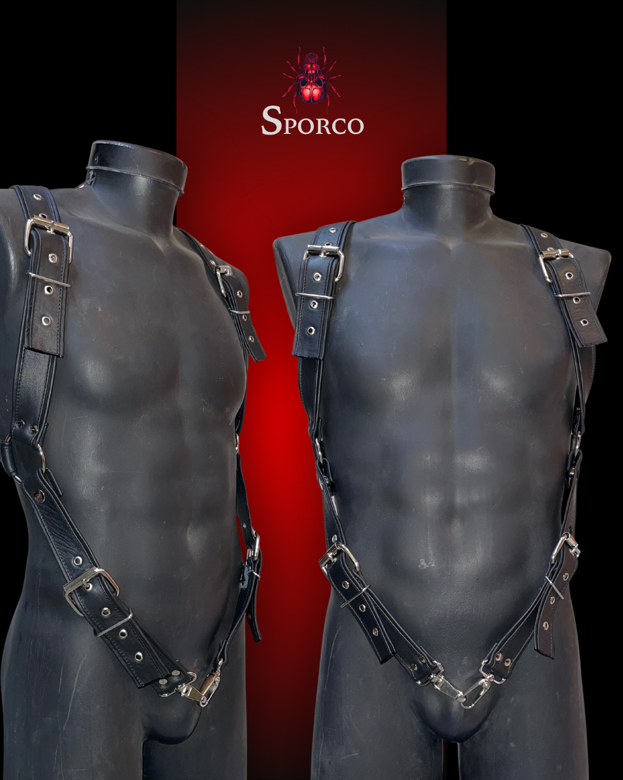 Arnés de hombros con extensiones y hebillas 