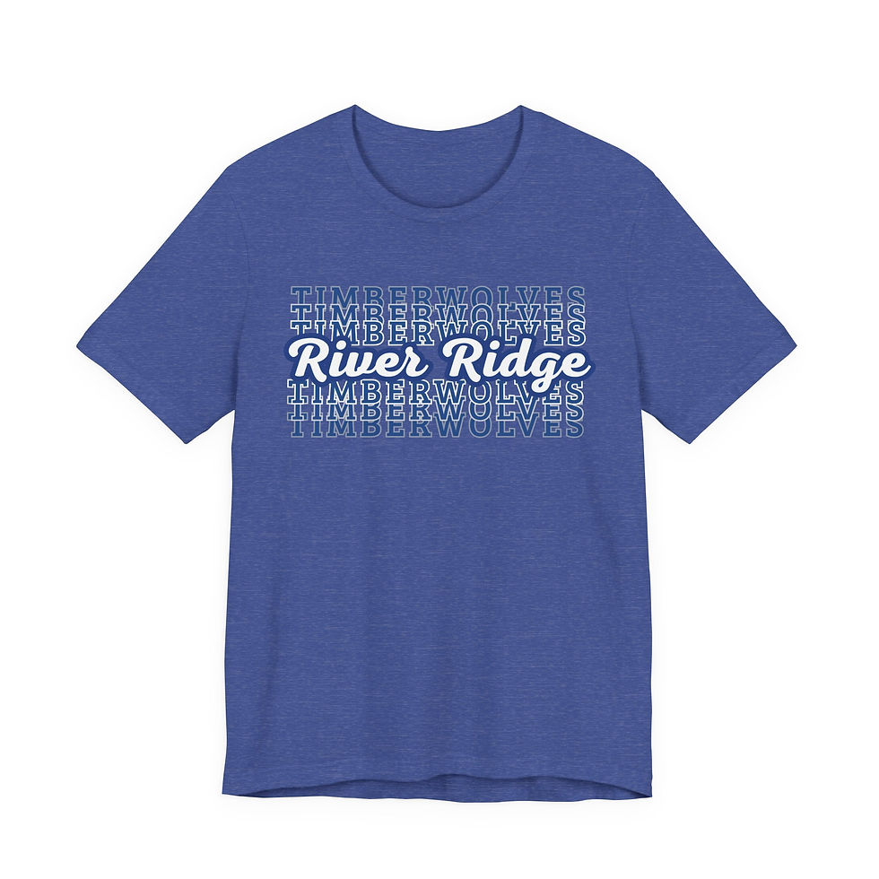 Thumbnail: Adult RRE Timberwolves Heather Blue Ombre Tee