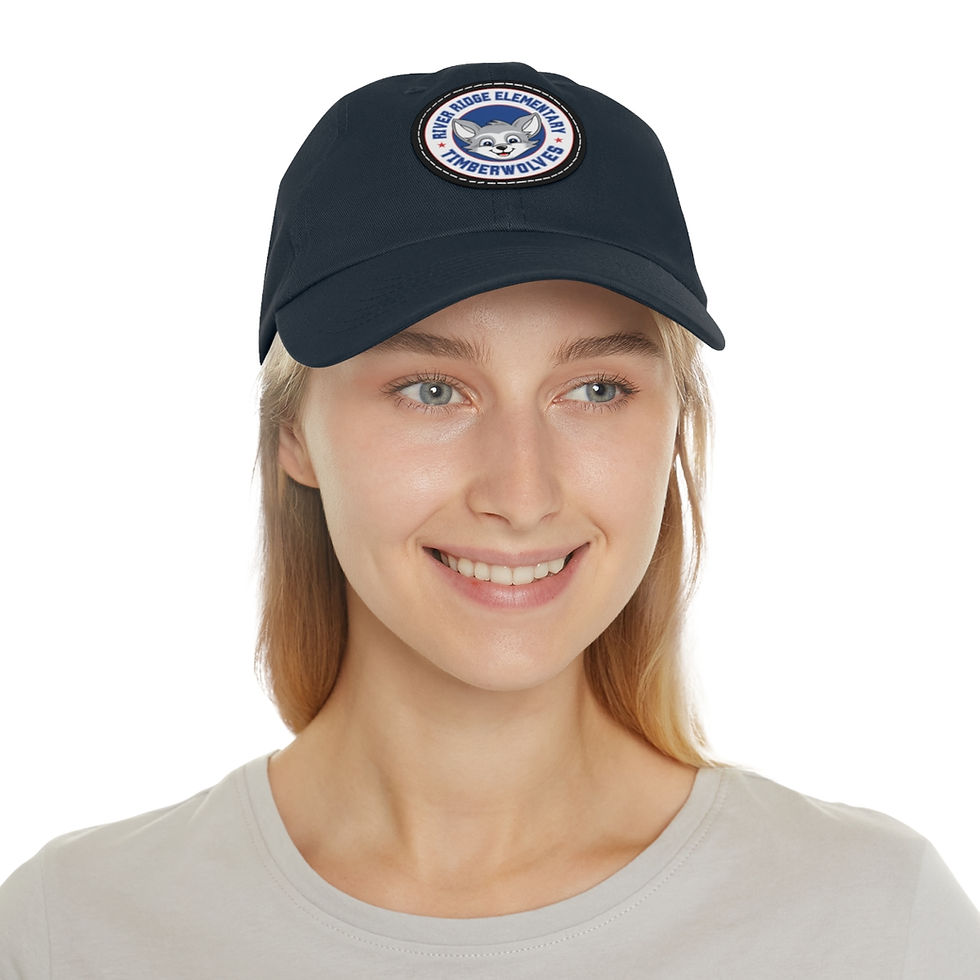 Thumbnail: Adult Baseball Hat with Leather Patch 