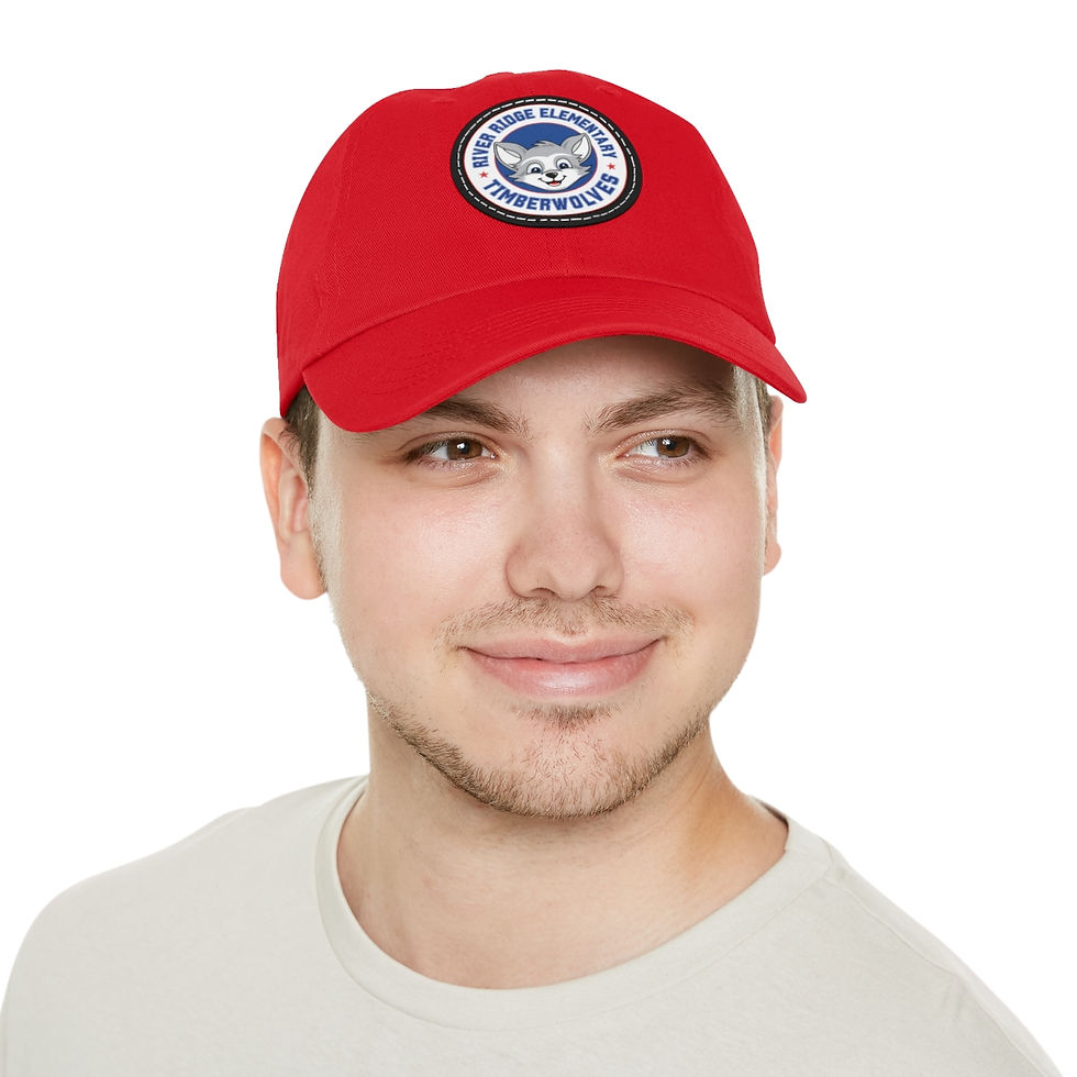 Thumbnail: Adult Baseball Hat with Leather Patch 