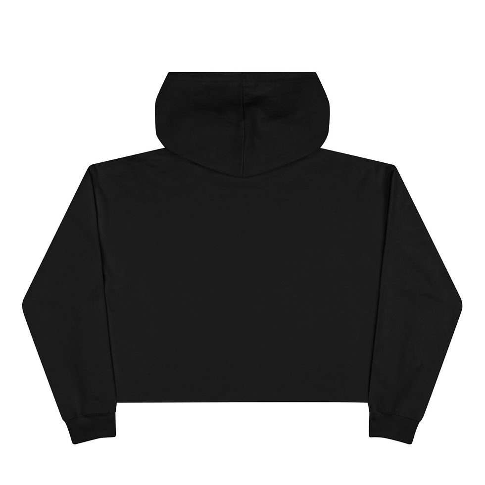 Thumbnail: Everyone is Welcome Here Crop Hoodie - Adult Hoodie
