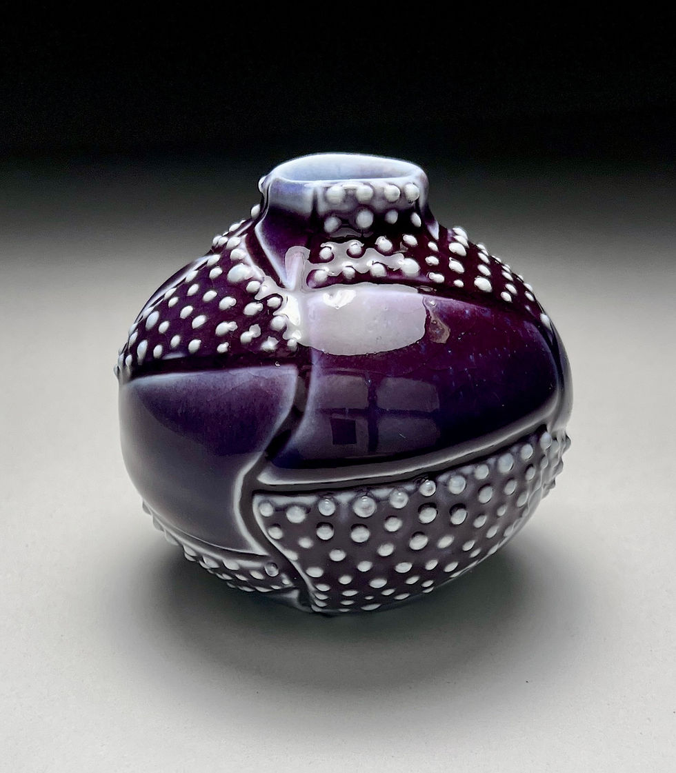 Thumbnail: Porcelain Geometric Grape Tiny Vase