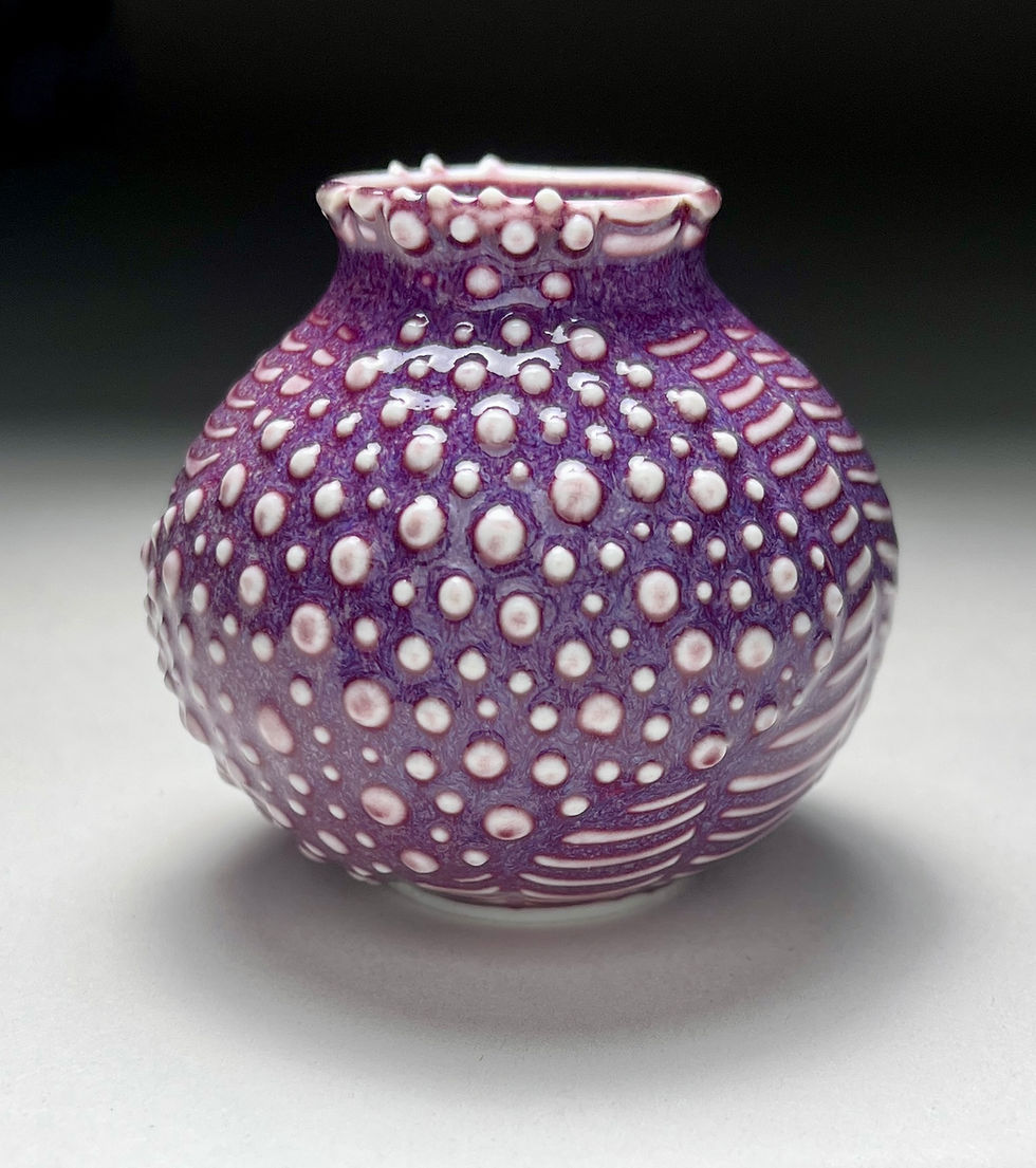 Thumbnail: Porcelain Raspberry Current Tiny Vase