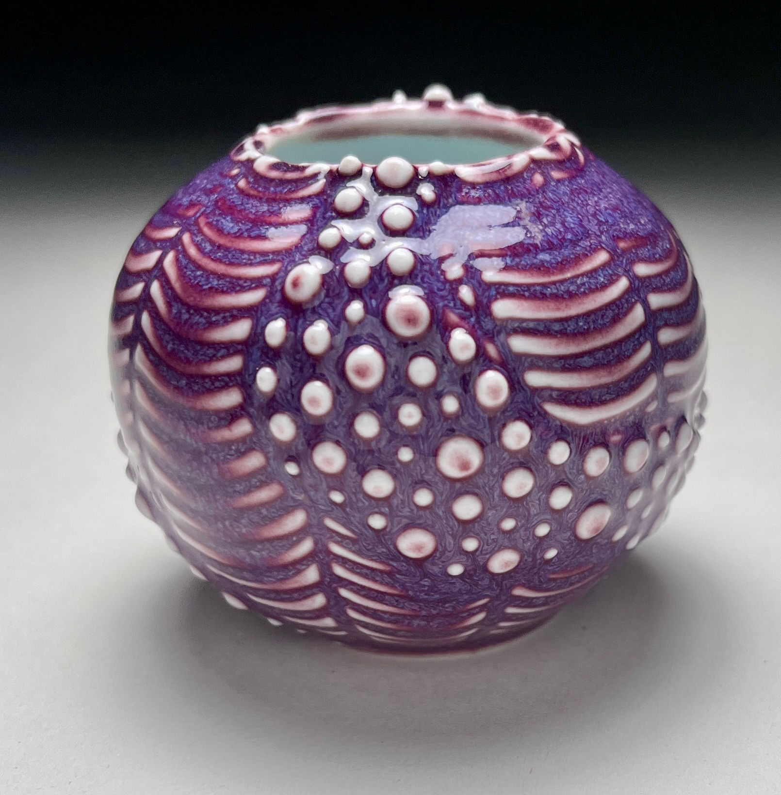 Porcelain Raspberry Ridge Tiny Vase