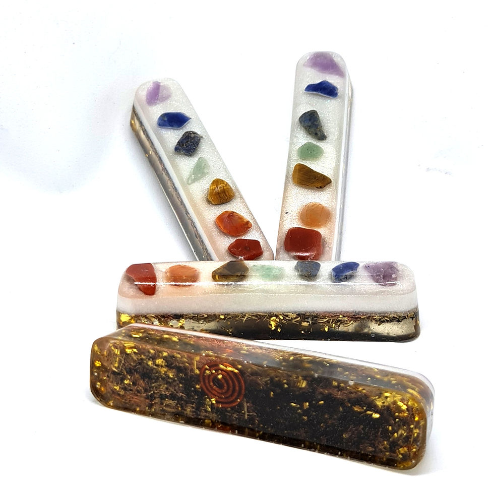 Miniatura: Orgonite dos 7 chakras - Amuleto Pessoal