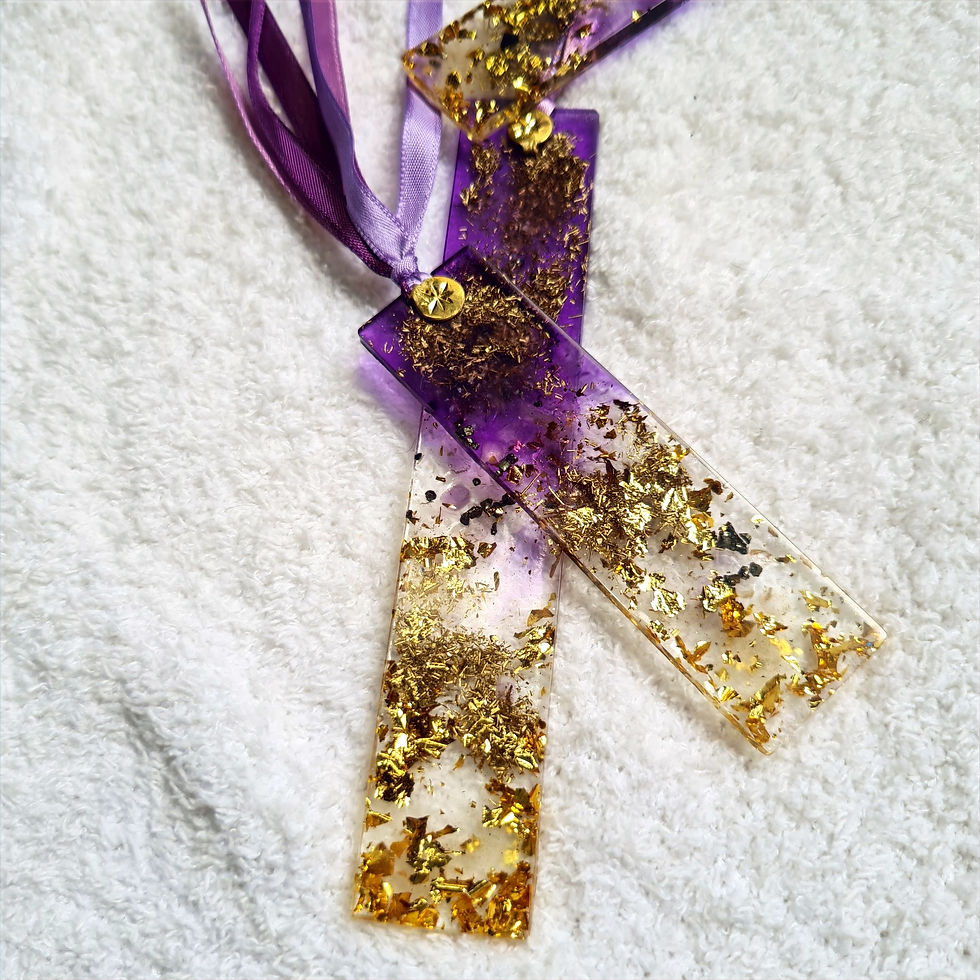 Miniatura: Marca-Página de Orgonite Violeta  - Ametista