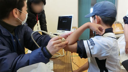 野球肘検診の様子
