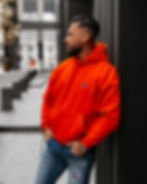 Ola Voga Men bluza UNIT 2025 orange — oversize hoodie OLV z haftem
