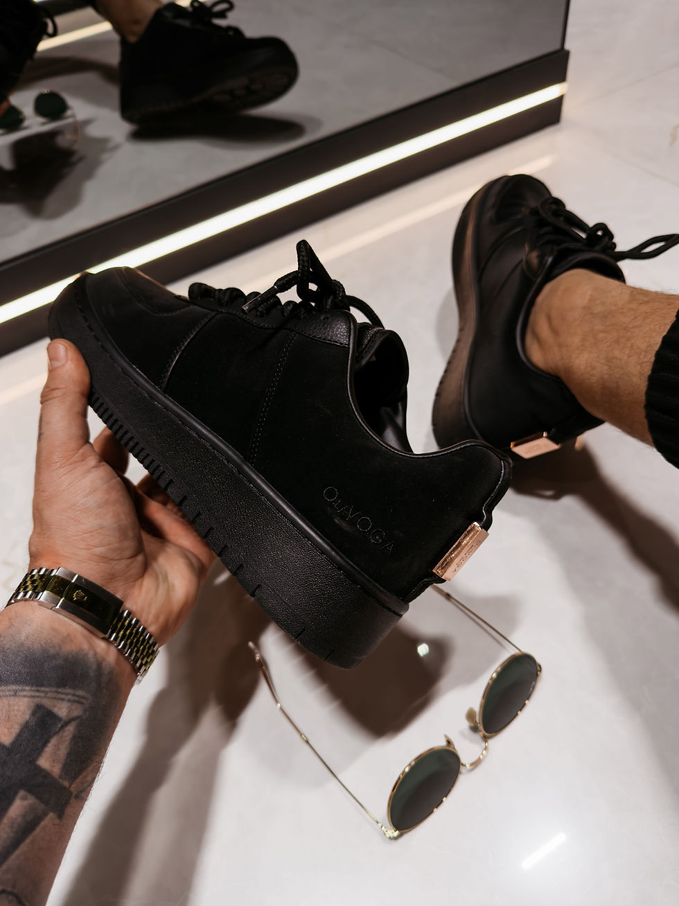 Thumbnail: Ola Voga buty DAYTON 2026 męskie sneakersy z haftowanym logo OLAVOGA
