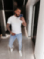 Męski t-shirt regular fit z wiskozy z tonalnym haftowanym logo OLAVOGA na froncie — Ola Voga HANDY 2026