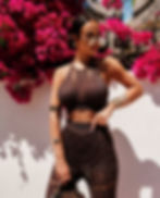 Ola Voga MATERIA 2026 ażurowy komplet damski czarny brown wide leg Fashionista By AC