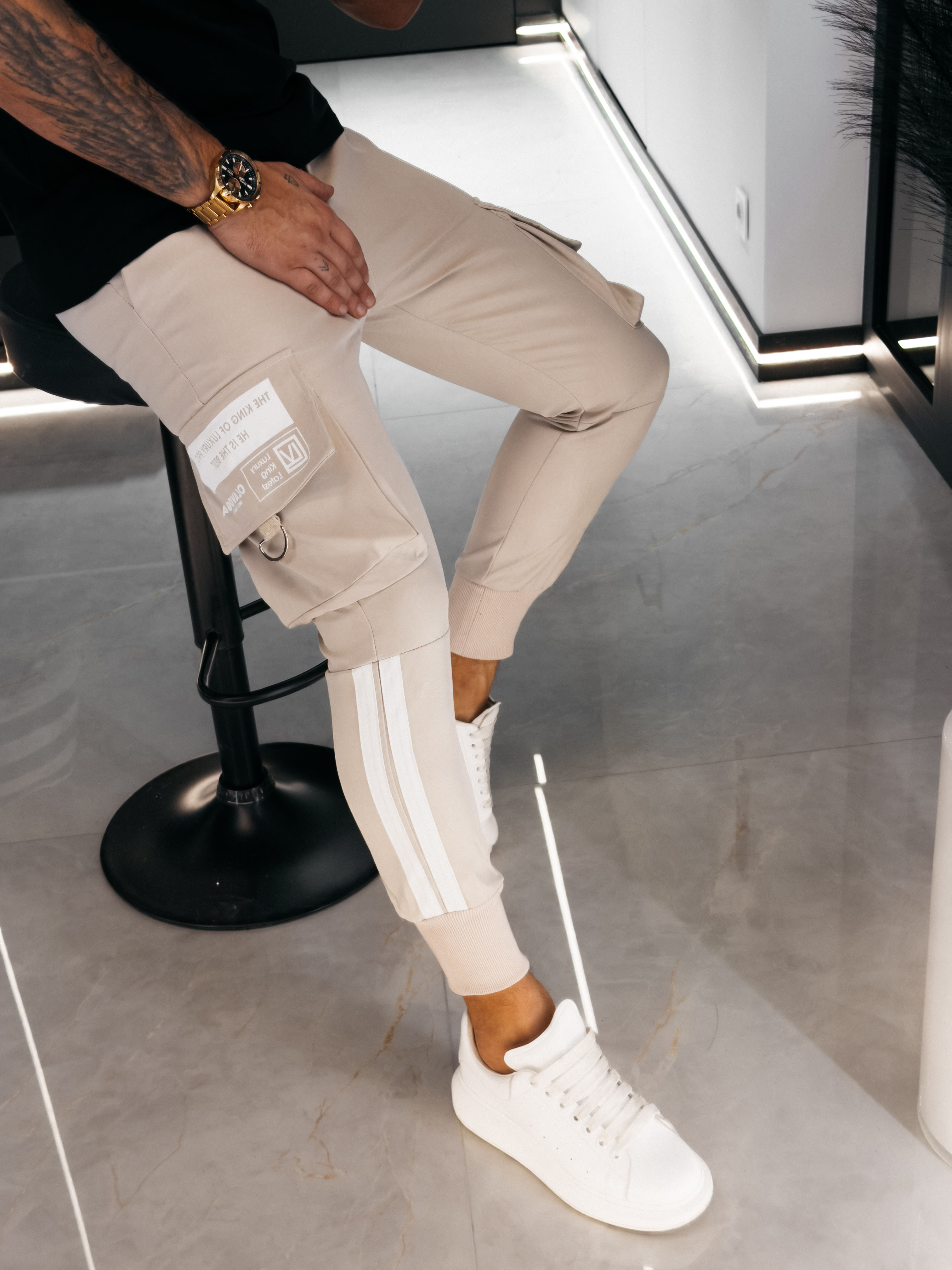 Spodnie męskie cargo Ola Voga CASTON 2026 z kieszeniami