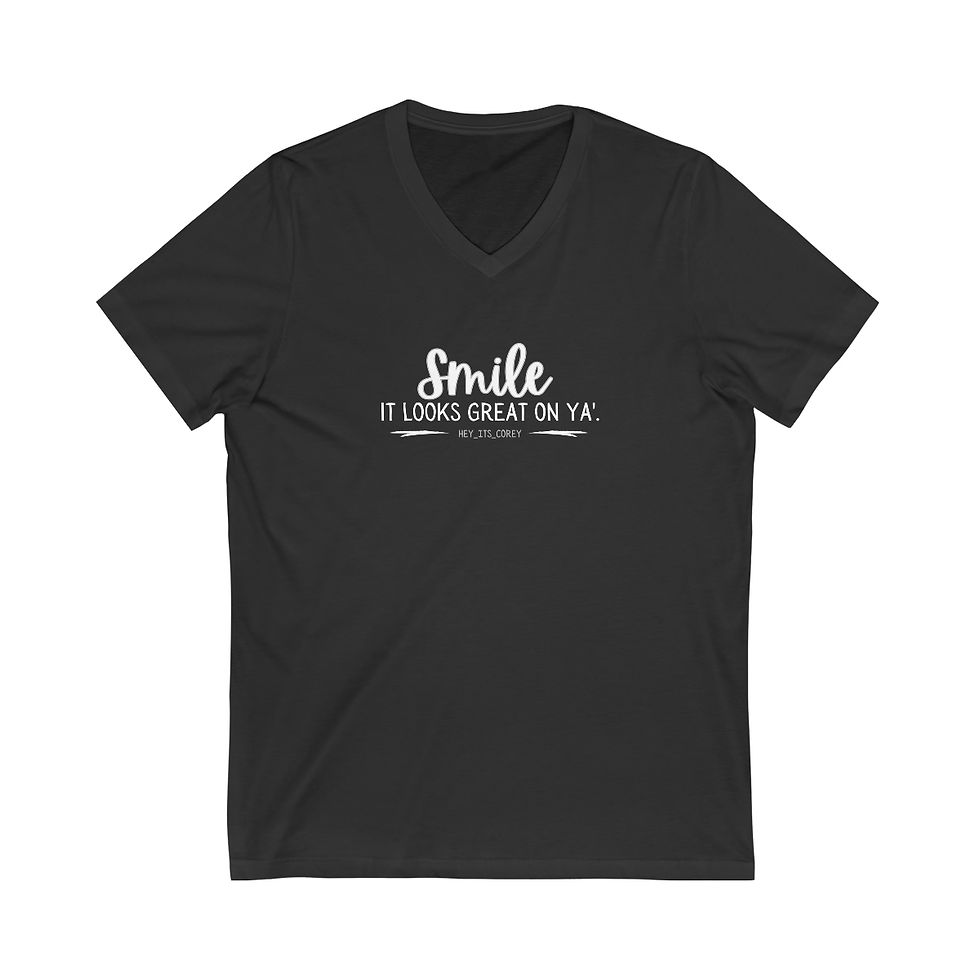 Thumbnail: Hey_its_Corey Smile V-Neck Tee