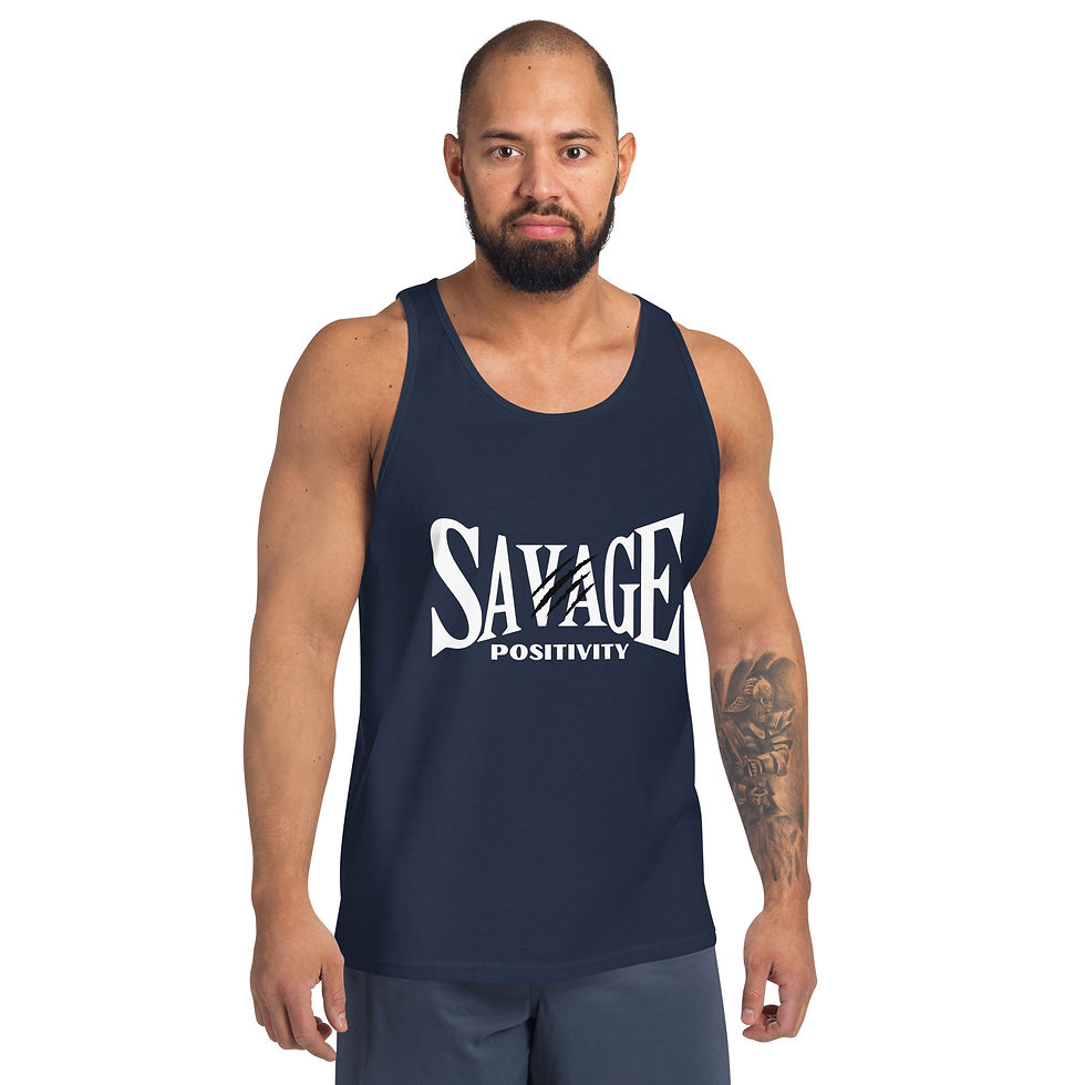 Thumbnail: Savage Positivity "Tiger Claw" Men's Tank Top