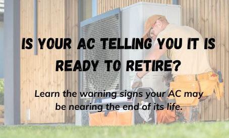 an HVAC technician outside a home working on the HVAC unit