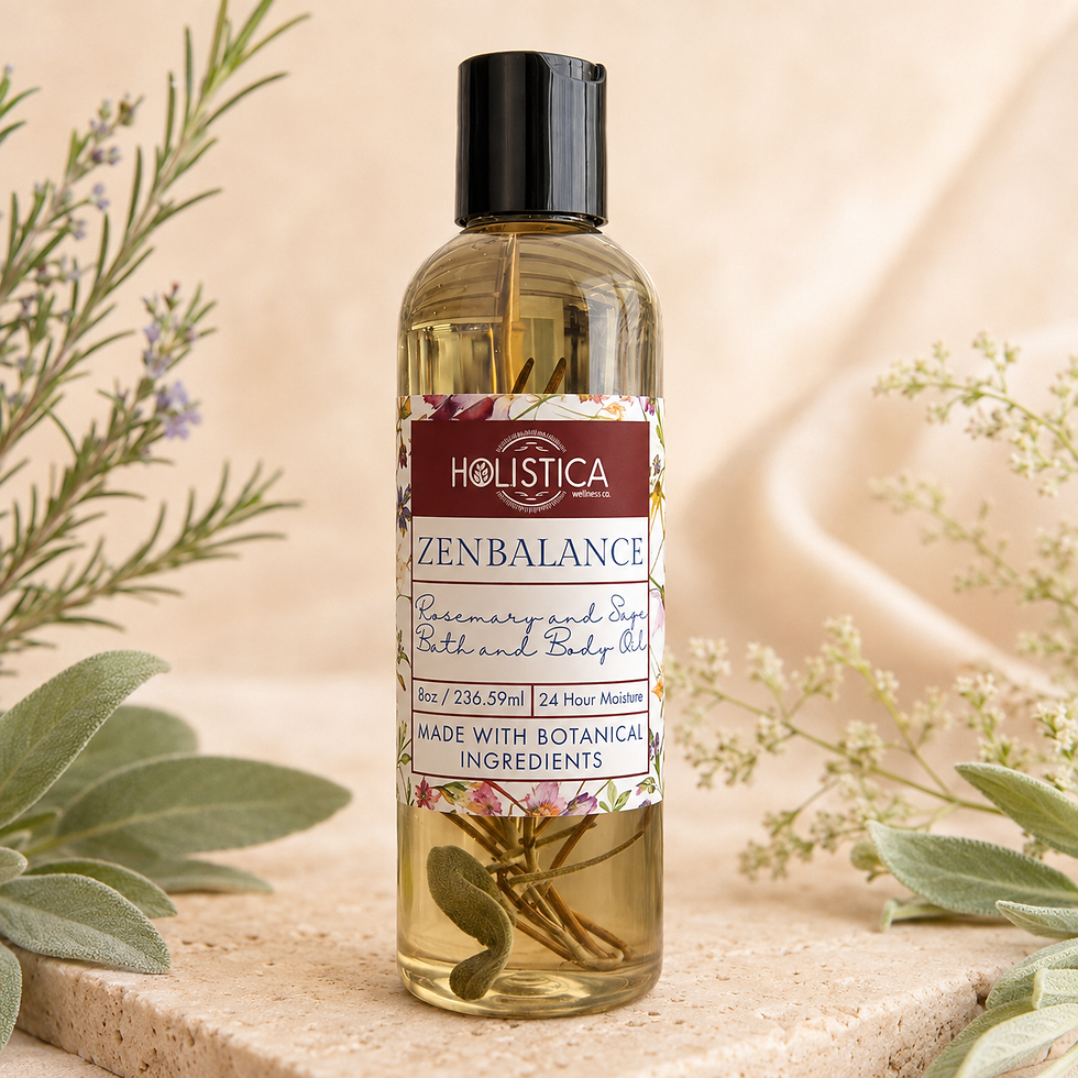 ROSEMARY SAGE BATH AND BODY OIL | HOLISTICA WELLNESS CO