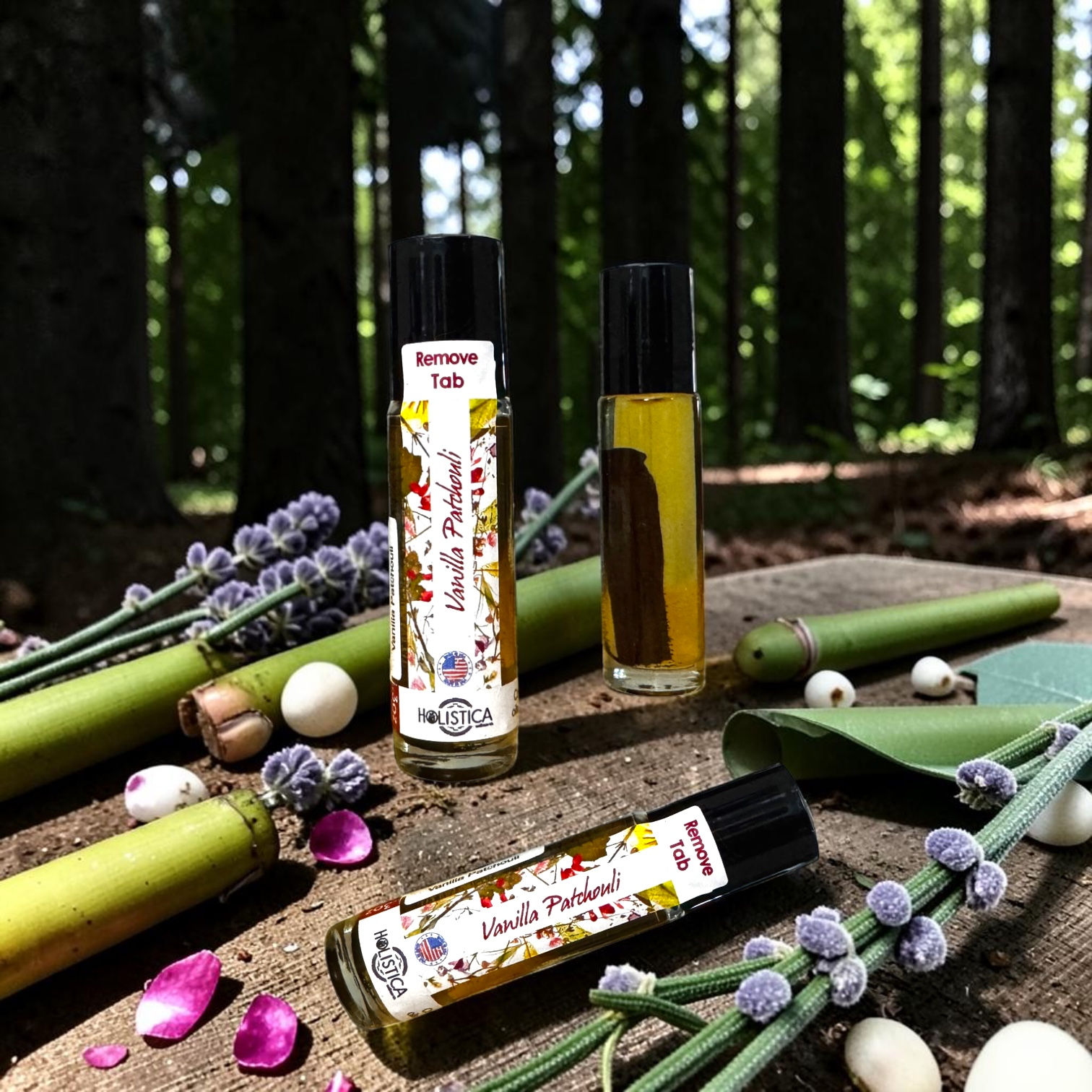 Vanilla Patchouli Essential Oil Roll-On | Holistica Wellness Co.