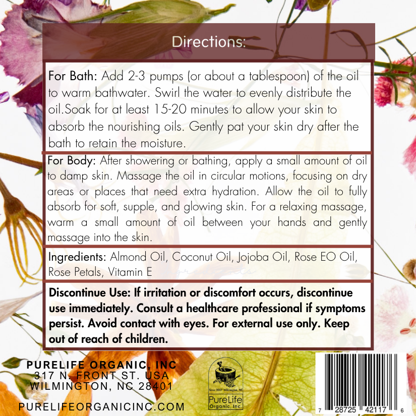 Thumbnail: Holistica Wellness Co. ZenPetal — Rose Petal Bath & Body Oil