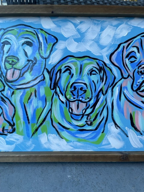 Thumbnail: Loose Abstract - Acrylic Dog Portrait