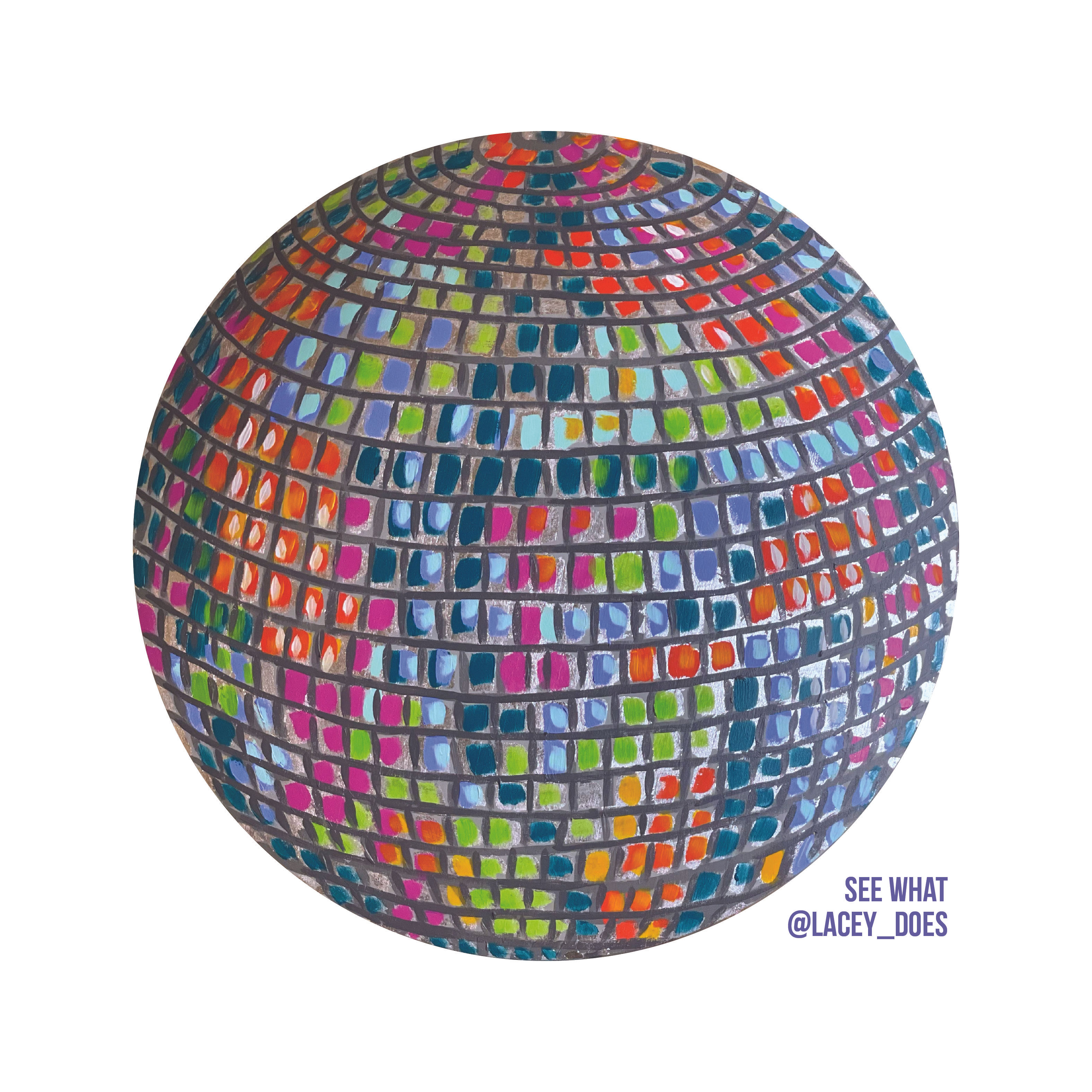 Disco Ball - RAINBOW - 23"