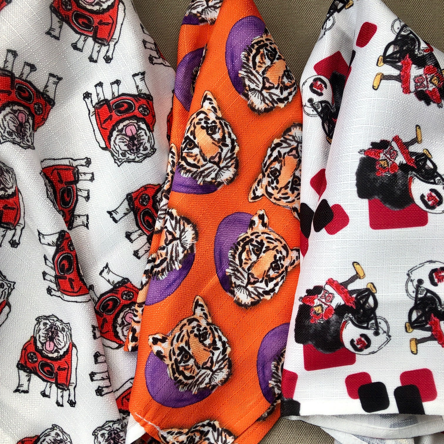 Linen Napkins/Bandanas || Collegiate Repeats